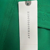 WAYF Womens Green Polyester Wide-Leg Pants Comfortable Elastic Waistband Size L