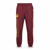 NFL Mens Burgundy Cotton-Blend Redskins Sweatpants Logo Print Team Apparel Sz M