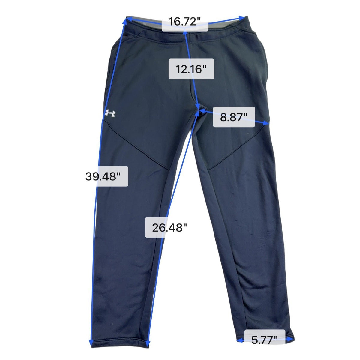 Under Armour Mens Black Polyester ColdGear Pants Size L
