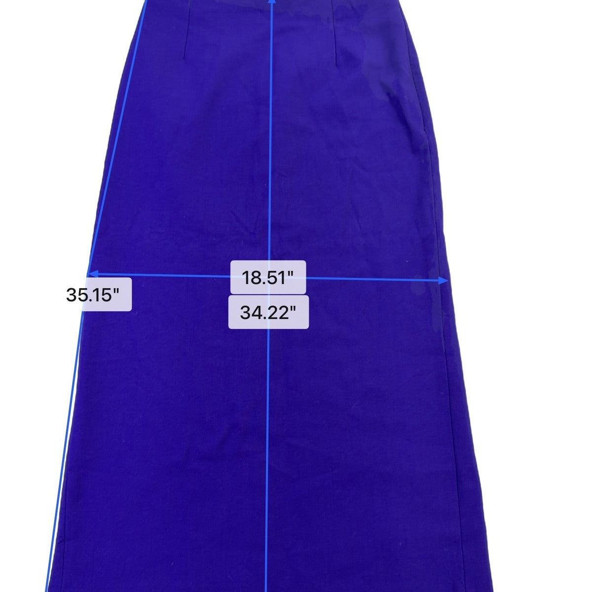Zara Womens Purple Midi Skirt With Back Slit Size M