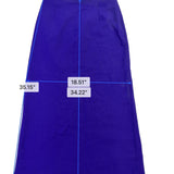Zara Womens Purple Midi Skirt With Back Slit Size M