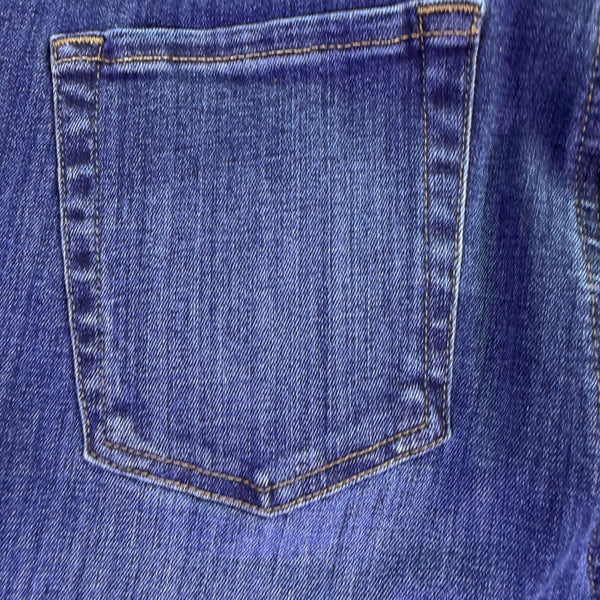 L.L. Bean Womens Blue Cotton Blend Straight Leg Jeans Favorite Fit Size 14 R
