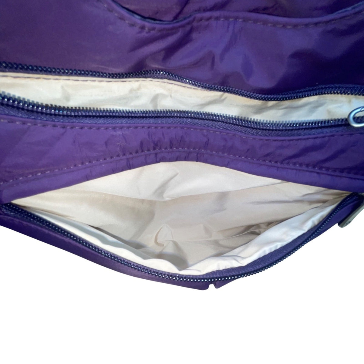 Travelon Women’s Purple Nylon Anti-Theft Multiple Pockets Crossbody Bag