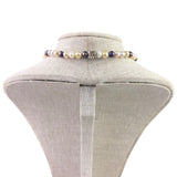 Pasina Womens Multicolor Freshwater Pearl Necklace Modern Bead Design