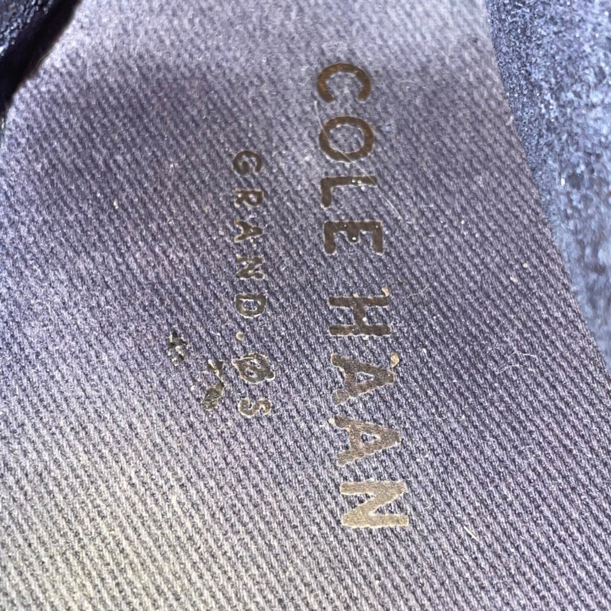 Cole Haan Women’s Marine Blue Leather Cloudfeel Espadrille Slip-On Shoes Sz 6.5B