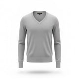 Banana Republic Women Gray V-Neck Sweater Classic Knit Pullover Size S