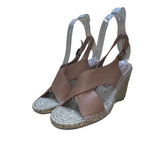 Bettye Muller Women’s Blush Leather Espadrille Wedge Venus Sandals Size 7.5