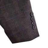 Calvin Klein Mens Gray Check Wool Blazer Jacket Stylish Plaid Formal Wear Sz40R