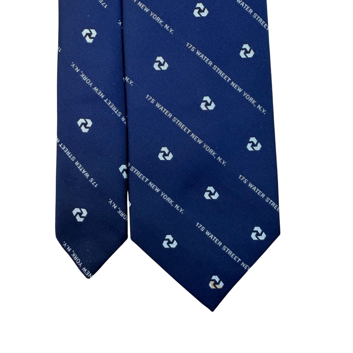 Givenchy Mens Navy Logo Print Neck Tie 175 Water Street Design Elegant