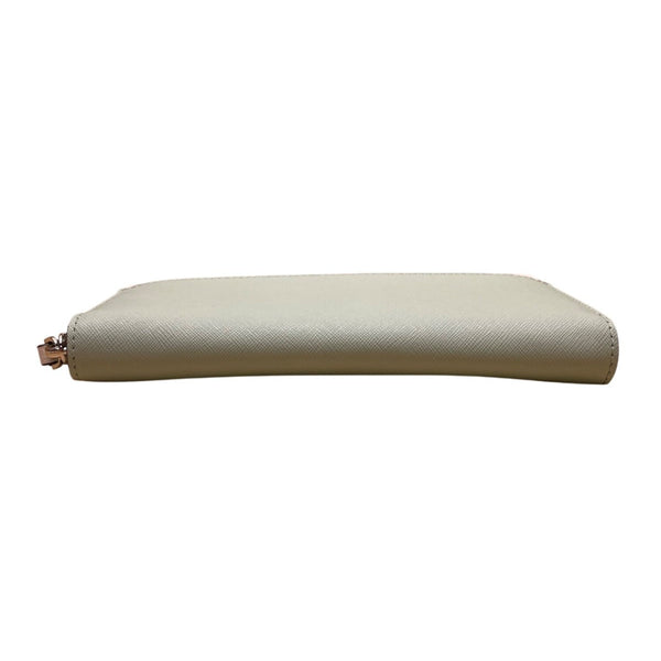 Kate Spade Women’s Light Green & White Leather Zip Around Wallet