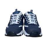 Skechers Women’s Navy & White Leather Rhinestone D’Lites Sneakers Size 7