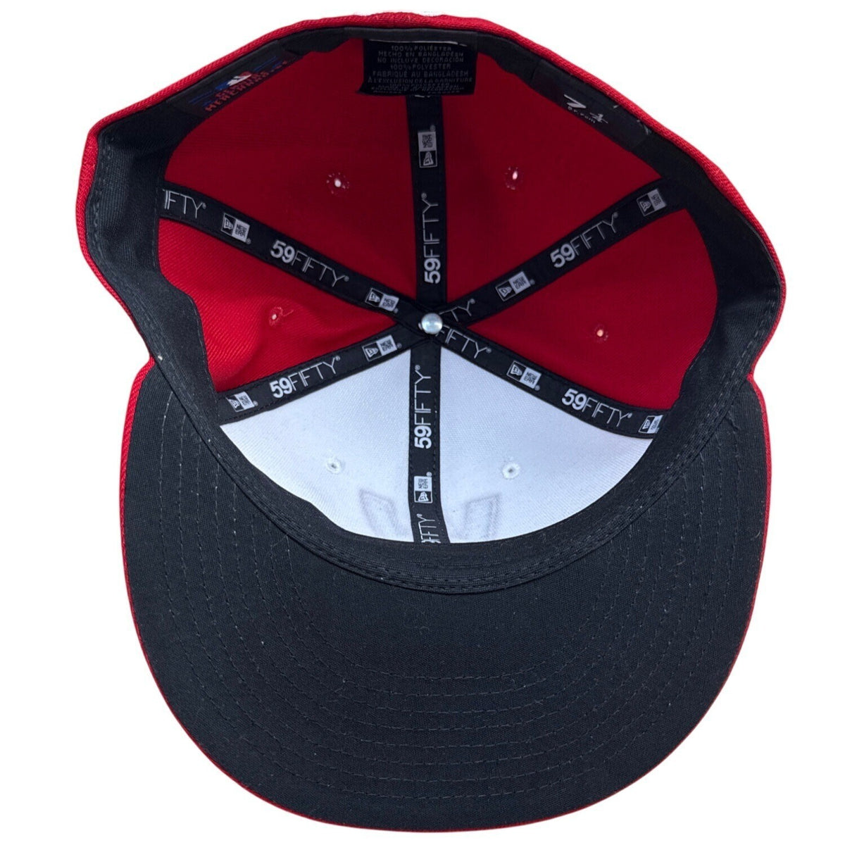 New Era 59Fifty Red & White Baseball Hat With W Logo