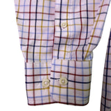 Faconnable Mens Multi-Color Cotton Plaid Button-Up Shirt Size M