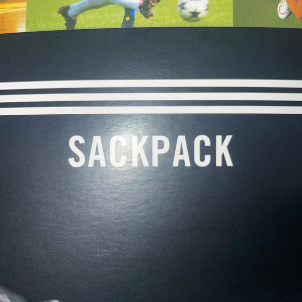 Adidas  Black Polyester Sackpack Drawstring Bag One Size
