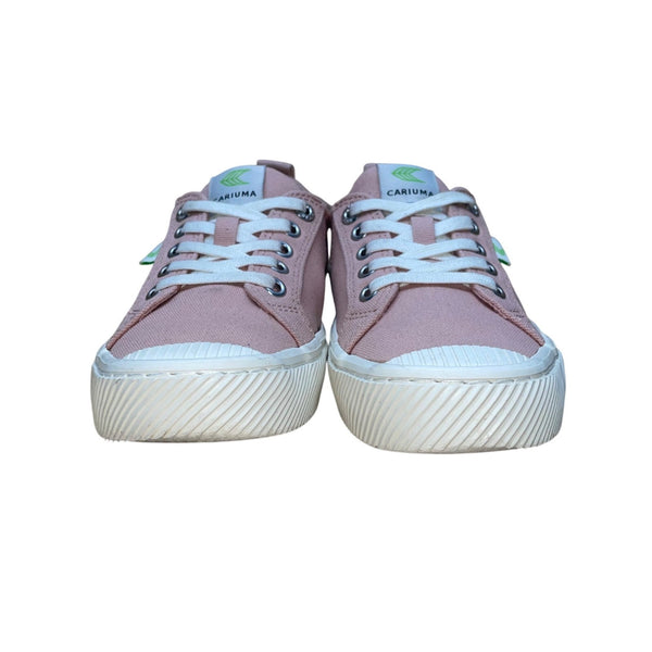 Cariuma Women’s Pink Canvas Low-Top Sneakers Ethically Lace-Up Casual Shoes Sz 6