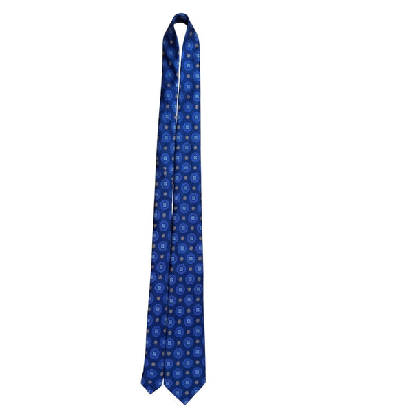 Jos A Bank Mens Blue Silk Patterned Tie Classic Style