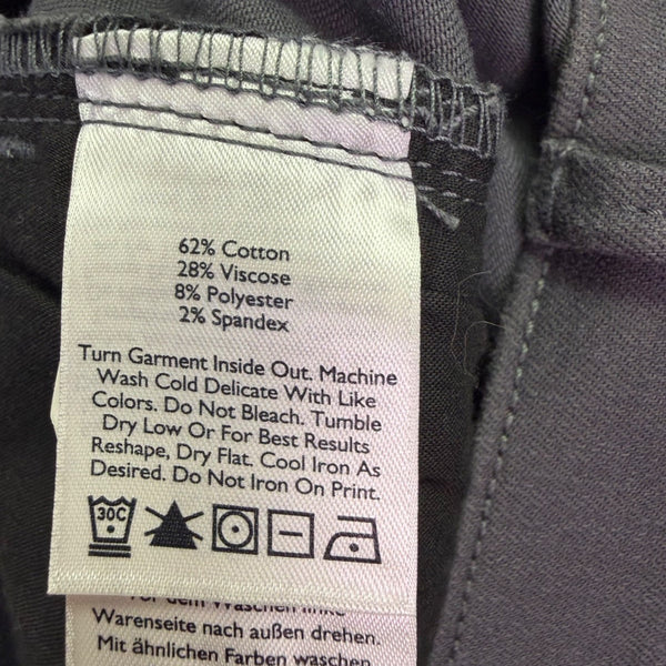 Eddie Bauer Womens Black Cotton Blend Straight-Leg Pants Casual Sz 16