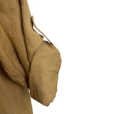 Ralph Lauren Womens Beige Linen Long Sleeve Utility Shirt Button Front Size XL