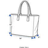 J Garden Unisex Beige Fabric Butterfly Pattern Zipper Closure Tote Bag