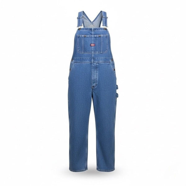 Dickies Mens Blue Denim Workwear Relaxed Fit Bib Overalls Sz 30x30
