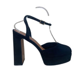 ASOS Women’s Black Suede Strapped Pressure Platform High Heel Shoes Size 11