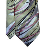 J. Garcia Mens Green Multicolor Silk Tie Wetlands I Limited Edition Collection 4