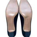 Salvatore Ferragamo Women’s Black Suede Strapped Low Heel Pumps Size 9.5AA