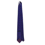 XMI Platinum Mens Red & Blue Silk Handmade Tie Imported From England