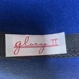 Glory II Womens Blue Wool Dress Hat With Decorative Band & Mesh Bow