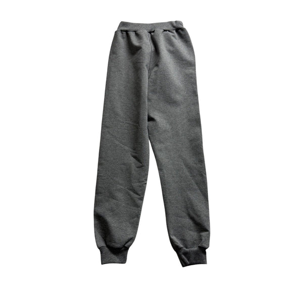 Nike Mens Grey Cotton Joggers With Black Logo & Elastic Cuffs Comfortable Fit