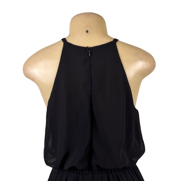 Wear Classic Women’s Black Polyester Spandex Halter Jumpsuit Size M - New