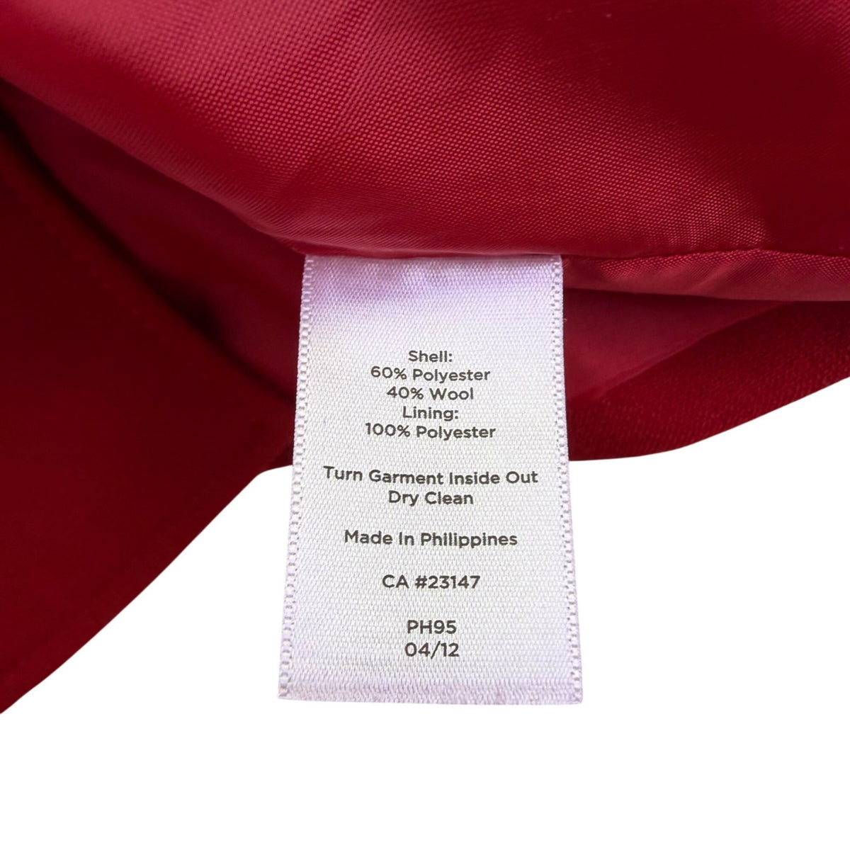 Talbots Womens Red Button Front Jacket Petite Two Pockets Sz 16P 