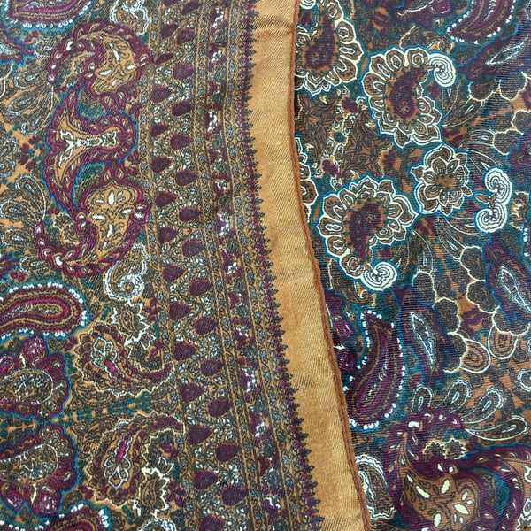 LDS Sheila Paisley Multicolor Shawl With Fringe Detailing