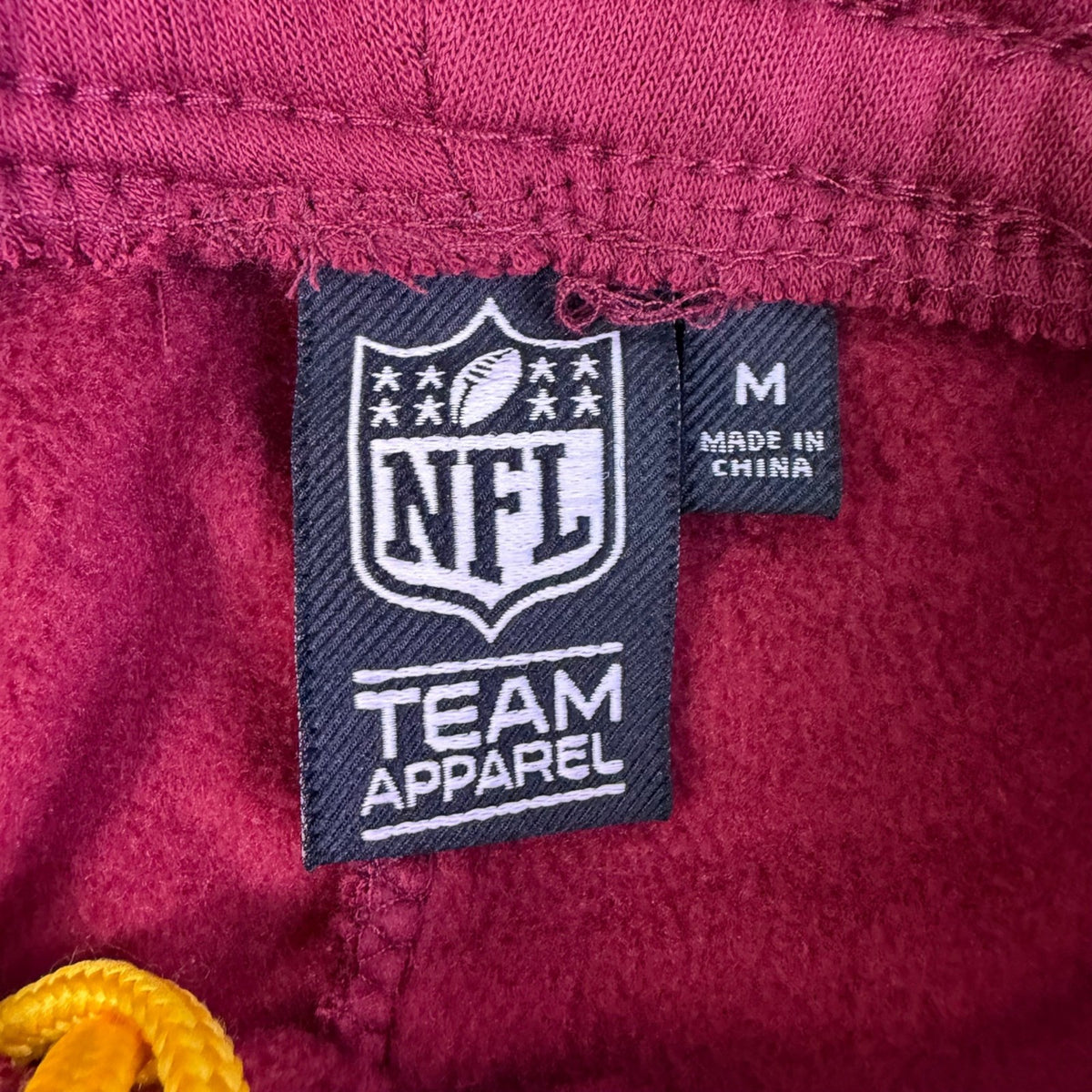 NFL Mens Burgundy Cotton-Blend Redskins Sweatpants Logo Print Team Apparel Sz M