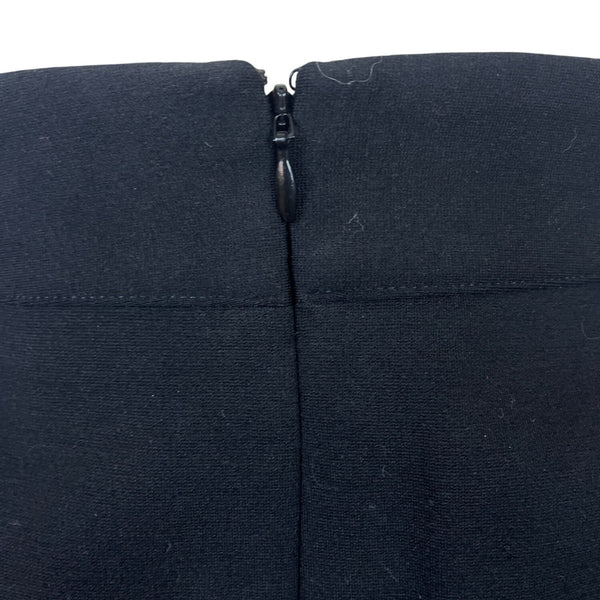 White House Black Market Womens Black Mini Skirt Zipper Accent Size 6