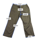 Tommy Hilfiger Womens Olive Cotton Stretch Chinos Pants  Straight Cut Size 16