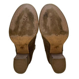 Splendid Women’s Brown Suede With Stacked Heel Western Ankle Boots Size 6.5-7