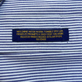 Tommy Hilfiger Men's Blue & White Striped Long Sleeve Dress Shirt Sz 15.5/33