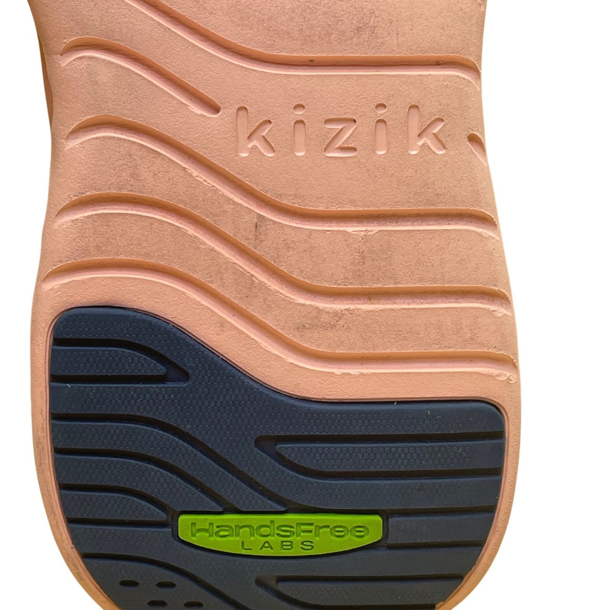 Kizik Women’s White & Pink Lace-Up Slip-On Comfort Tech Casual Sneakers Size 8