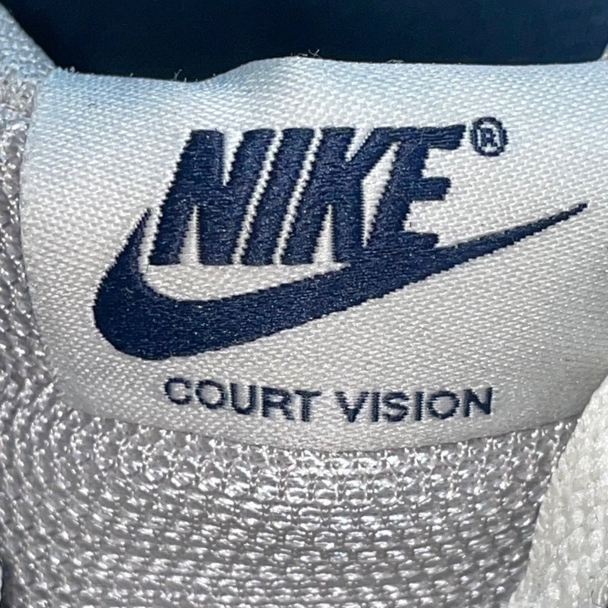 Nike Men’s Navy Blue & Gray Court Vision High-Top Lace-Up Sneakers Size 12