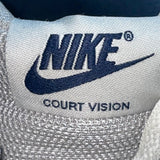 Nike Men’s Navy Blue & Gray Court Vision High-Top Lace-Up Sneakers Size 12