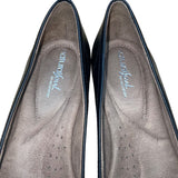 Natural Soul Women’s Black Slip-On All Thru Comfort Girly Flat Shoes Size 10M