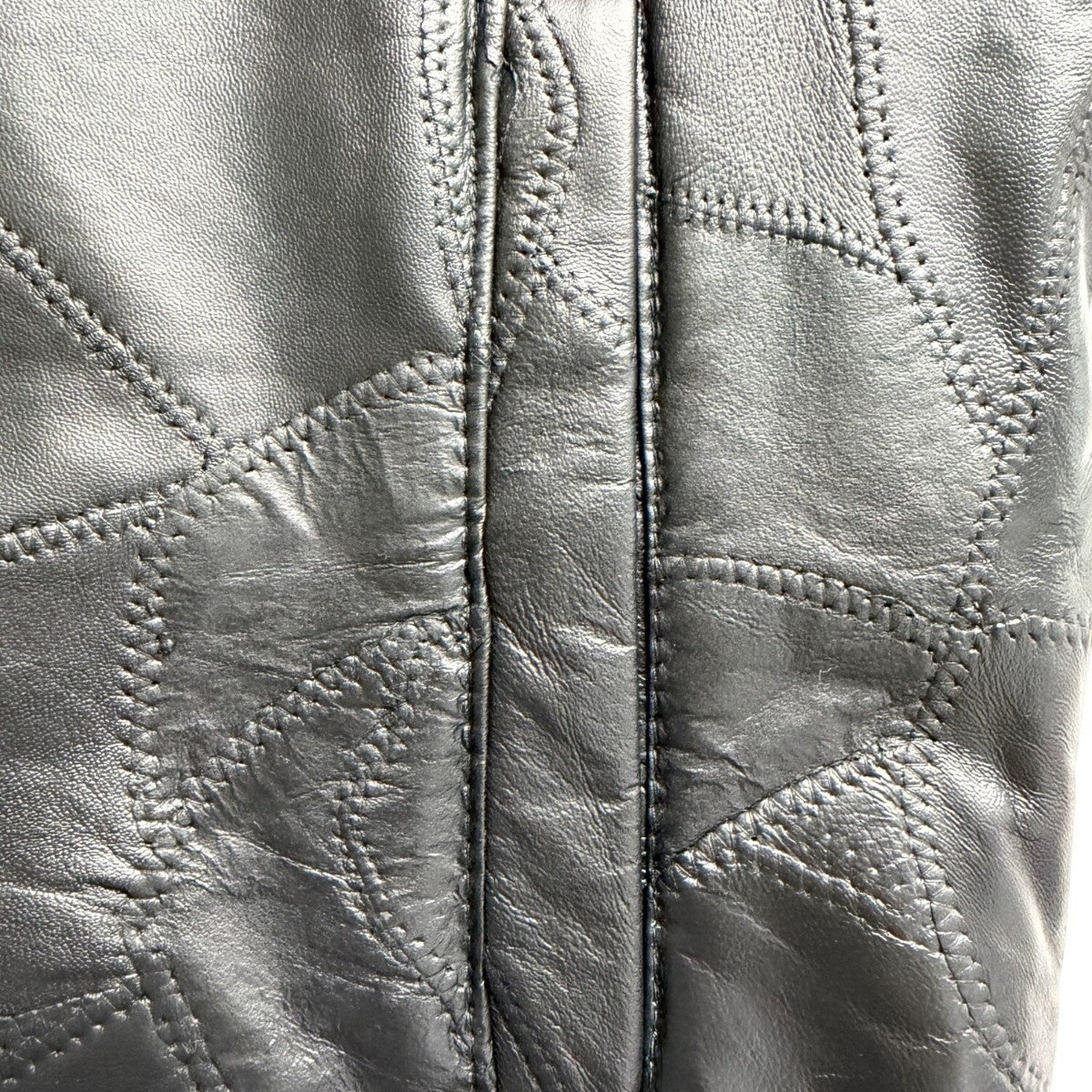 Duke Haband Mens Black Leather Jacket Large Zip Front Classic Design Size L