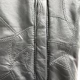 Duke Haband Mens Black Leather Jacket Large Zip Front Classic Design Size L