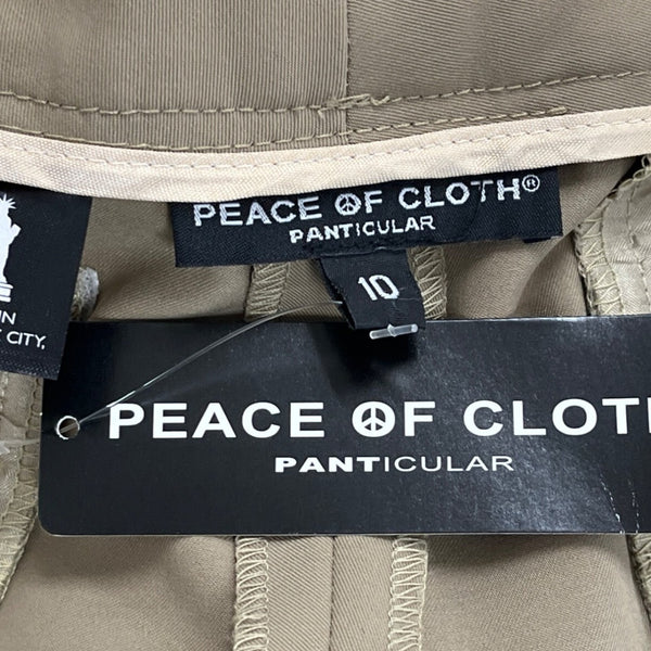 Peace of Cloth Women's Slim Fit Brown With Button Closure Size 10 - New