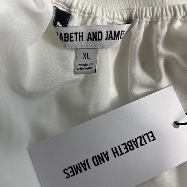 Elizabeth And James Women's White Long Sleeve Blouse Sz XL New