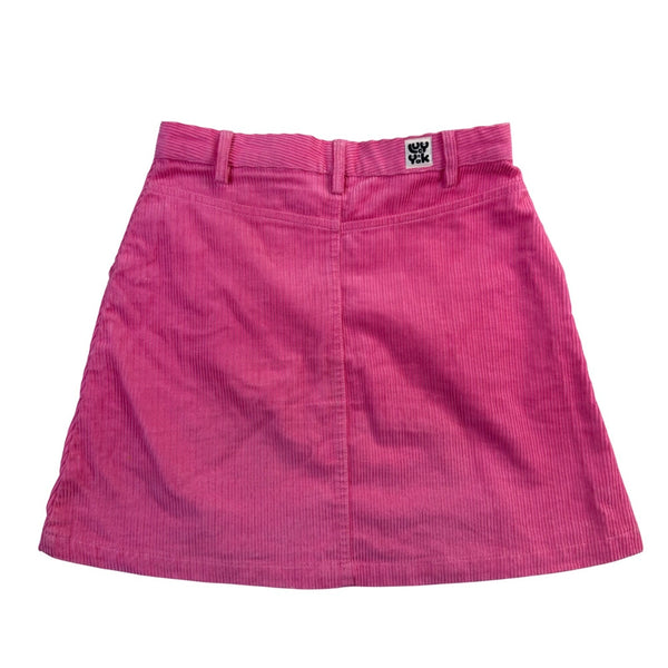 Lucy & Yak Womens Pink Organic Cotton Corduroy Mini Skirt Size US 4 / UK 8