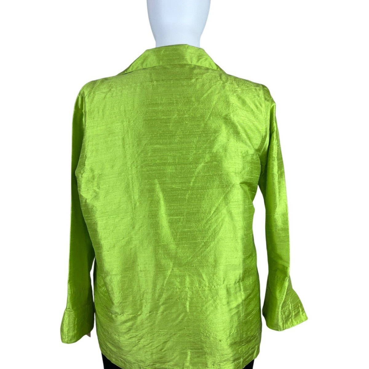 Caroline Rose Green Women’s Silk Tank Top & Jacket Two-Piece Outfit Sz 1X
