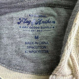 Flag & Anthem Mens Beige Cotton/Polyester Hoodie Sweater Waffle Knit Sz M - New