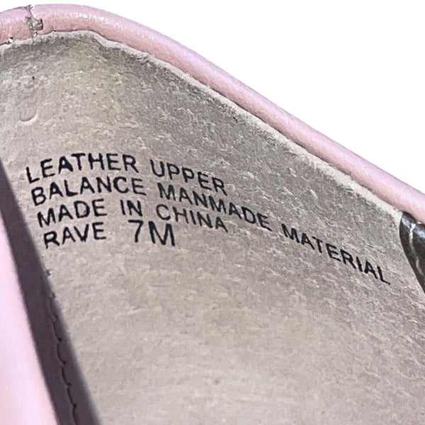 Nordstrom Women’s Light Pink Leather Slip-On Low Kitten Rave Heel Pumps Size 7M